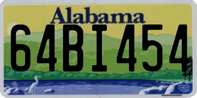 AL license plate 64BI454