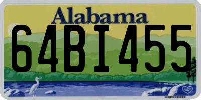 AL license plate 64BI455