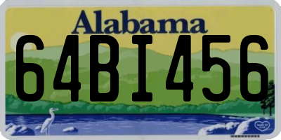 AL license plate 64BI456