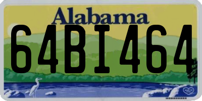 AL license plate 64BI464