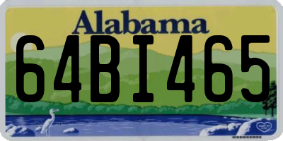 AL license plate 64BI465