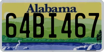 AL license plate 64BI467