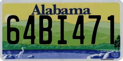 AL license plate 64BI471