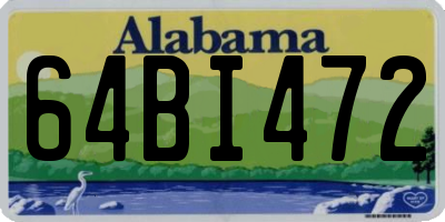 AL license plate 64BI472