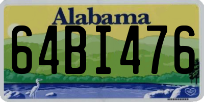 AL license plate 64BI476