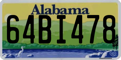 AL license plate 64BI478