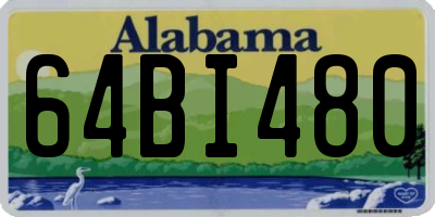 AL license plate 64BI480