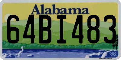 AL license plate 64BI483
