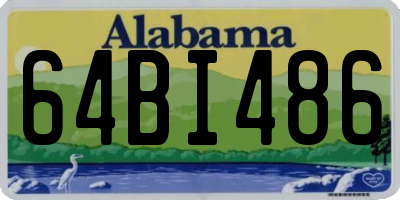 AL license plate 64BI486