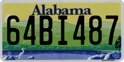 AL license plate 64BI487