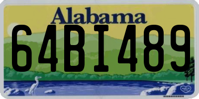 AL license plate 64BI489