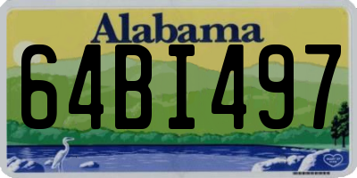 AL license plate 64BI497