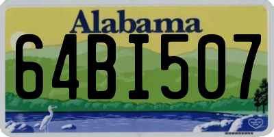 AL license plate 64BI507