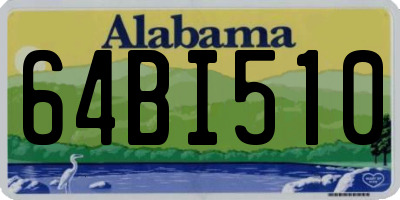 AL license plate 64BI510