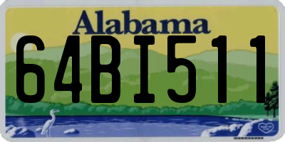 AL license plate 64BI511