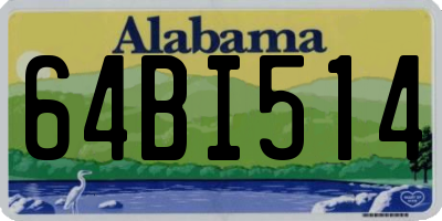 AL license plate 64BI514