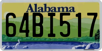 AL license plate 64BI517