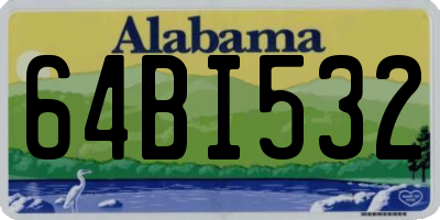 AL license plate 64BI532