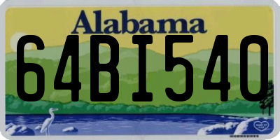 AL license plate 64BI540