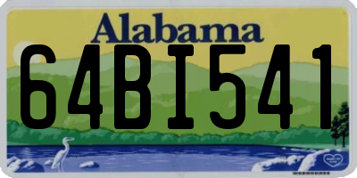 AL license plate 64BI541
