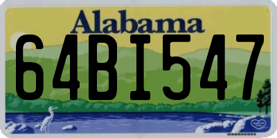 AL license plate 64BI547