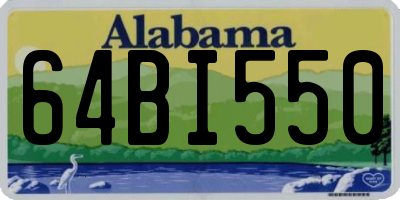 AL license plate 64BI550