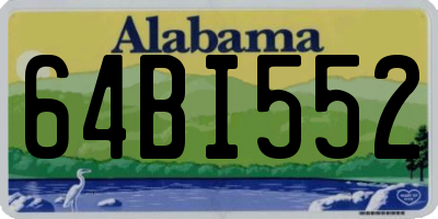 AL license plate 64BI552