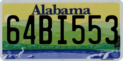 AL license plate 64BI553