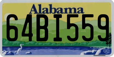 AL license plate 64BI559