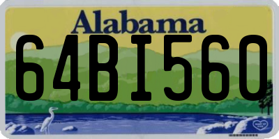 AL license plate 64BI560