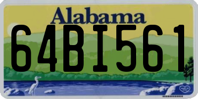 AL license plate 64BI561