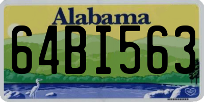 AL license plate 64BI563