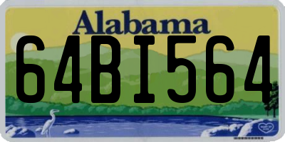 AL license plate 64BI564