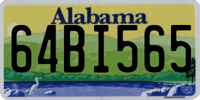 AL license plate 64BI565
