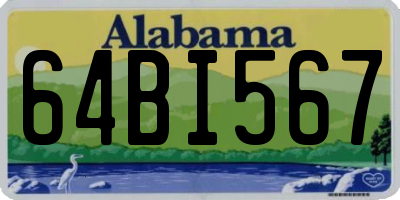 AL license plate 64BI567