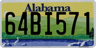 AL license plate 64BI571
