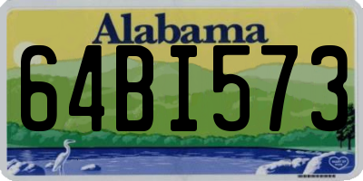 AL license plate 64BI573