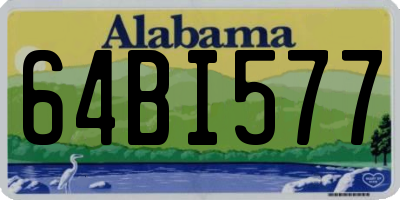 AL license plate 64BI577