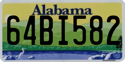 AL license plate 64BI582