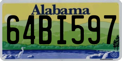 AL license plate 64BI597