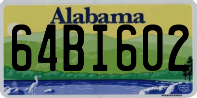 AL license plate 64BI602