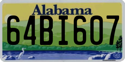 AL license plate 64BI607
