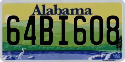 AL license plate 64BI608