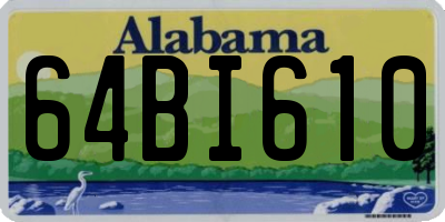 AL license plate 64BI610