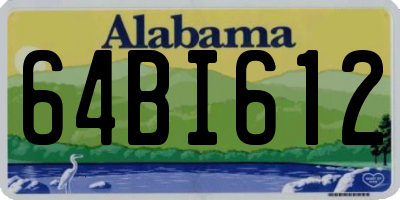 AL license plate 64BI612