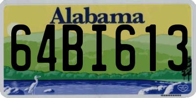 AL license plate 64BI613