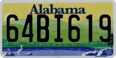 AL license plate 64BI619