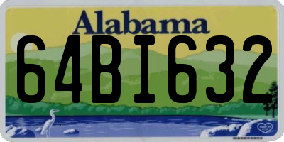 AL license plate 64BI632