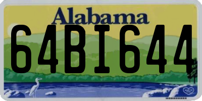 AL license plate 64BI644