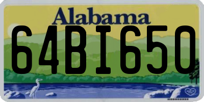 AL license plate 64BI650